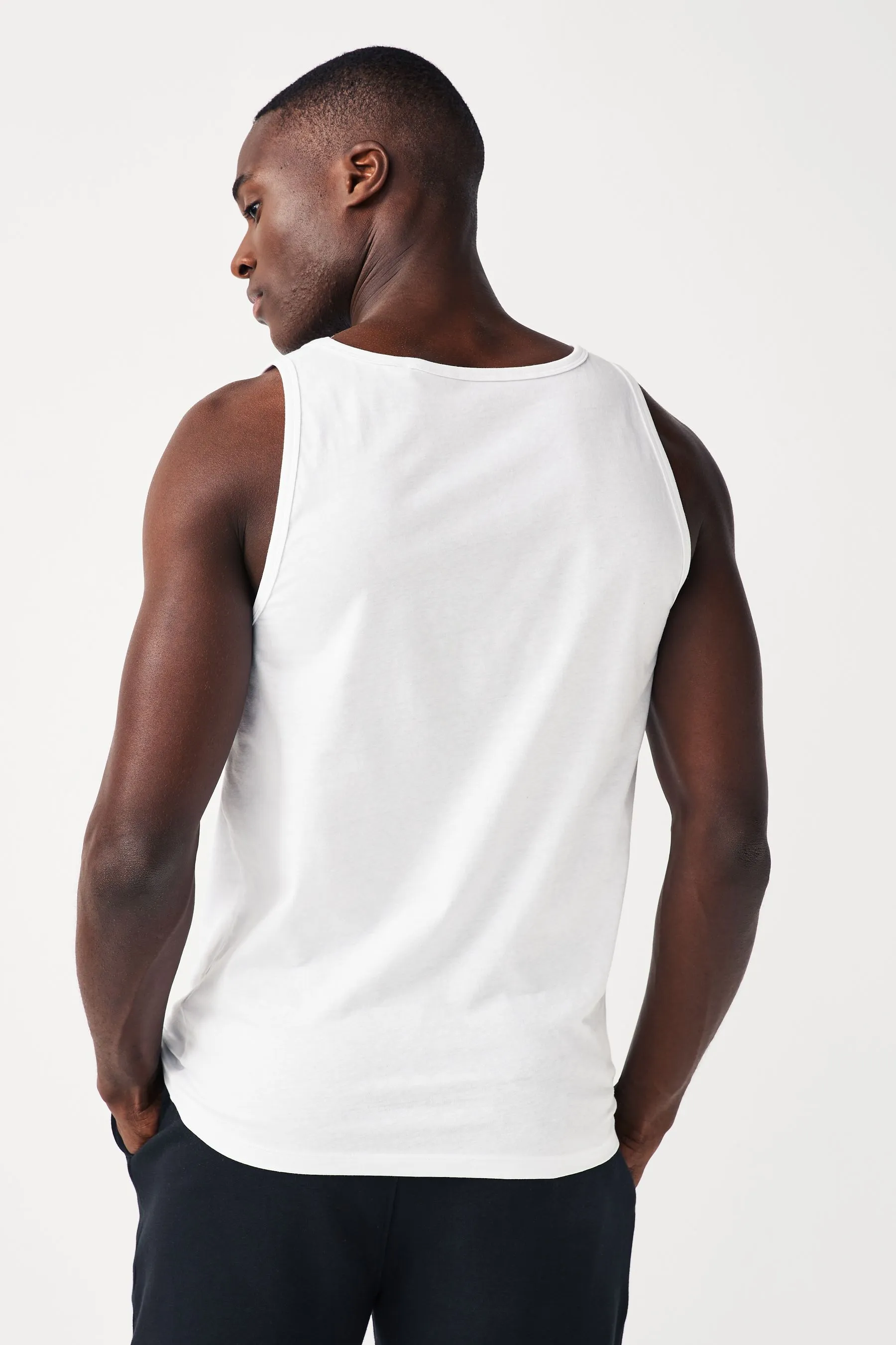 5 Pack White Vests