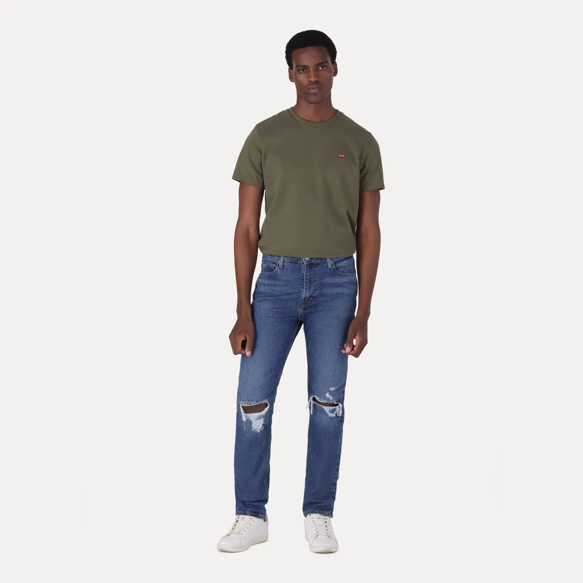 510™ SKINNY FIT JEANS - MED INDIGO - WORN IN