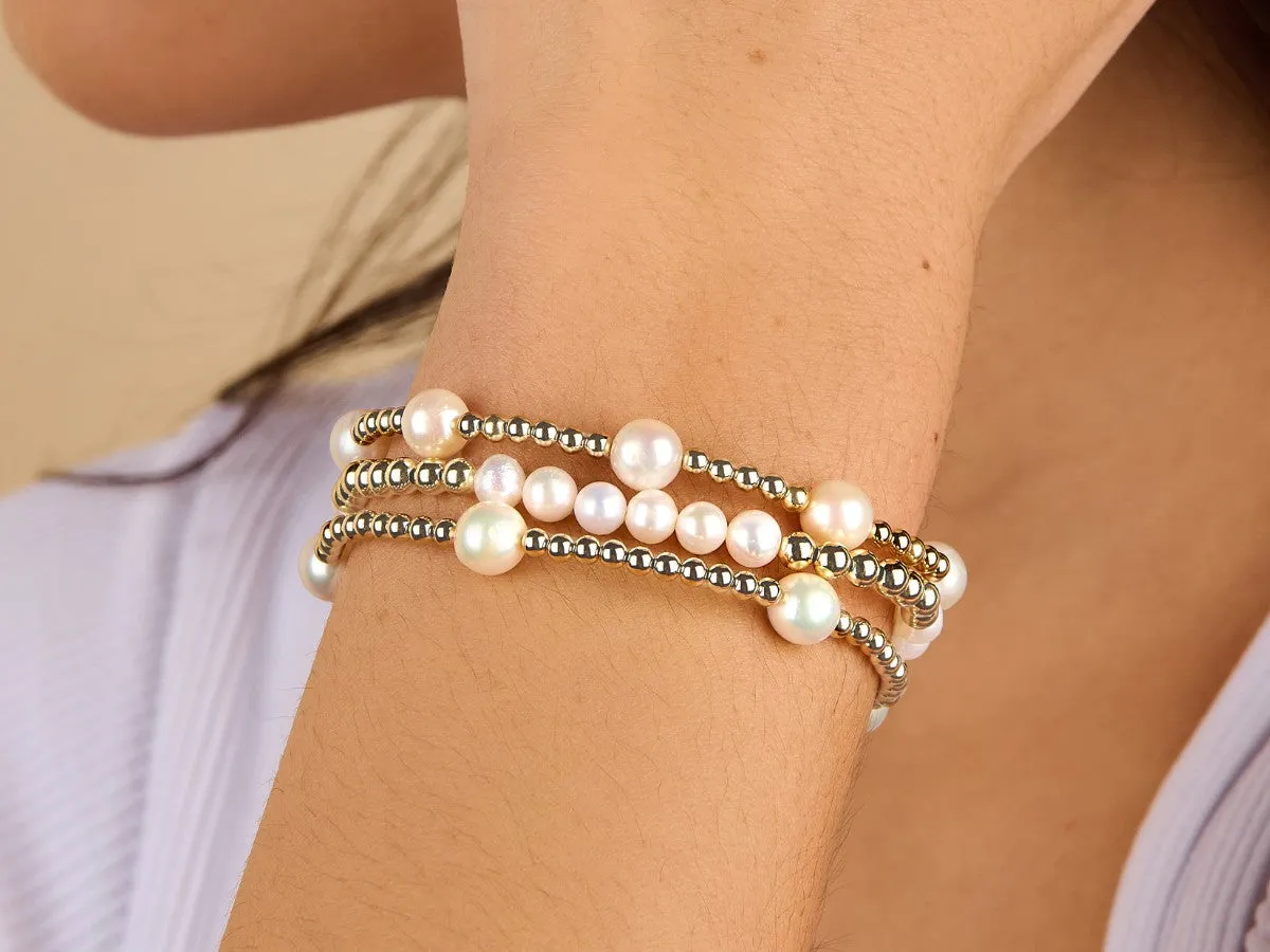 8-Pearl Bracelet with 3mm Beads