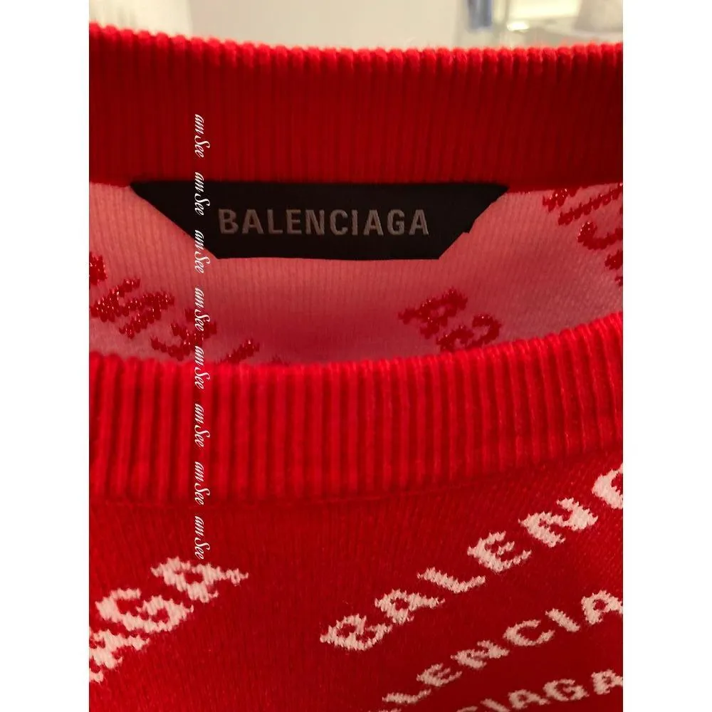 Balenciaga Crew Neck Monogram Unisex Street