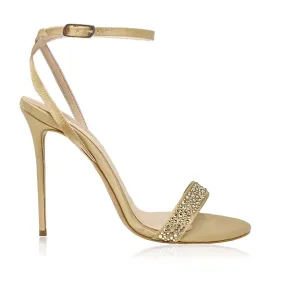 Beige Suede Chantal Heels