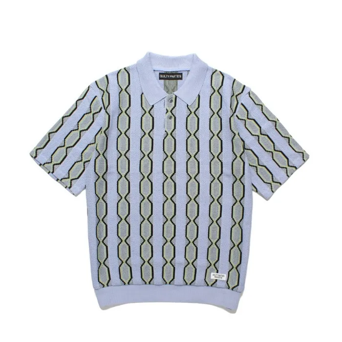 Bi-color Stripes Short Sleeves by WACKO MARIA