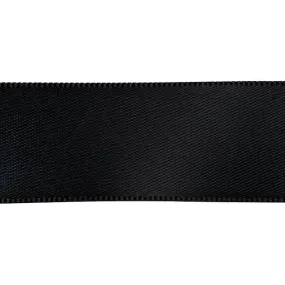 Black Satin Ribbon, 7/8 Inch Wide\