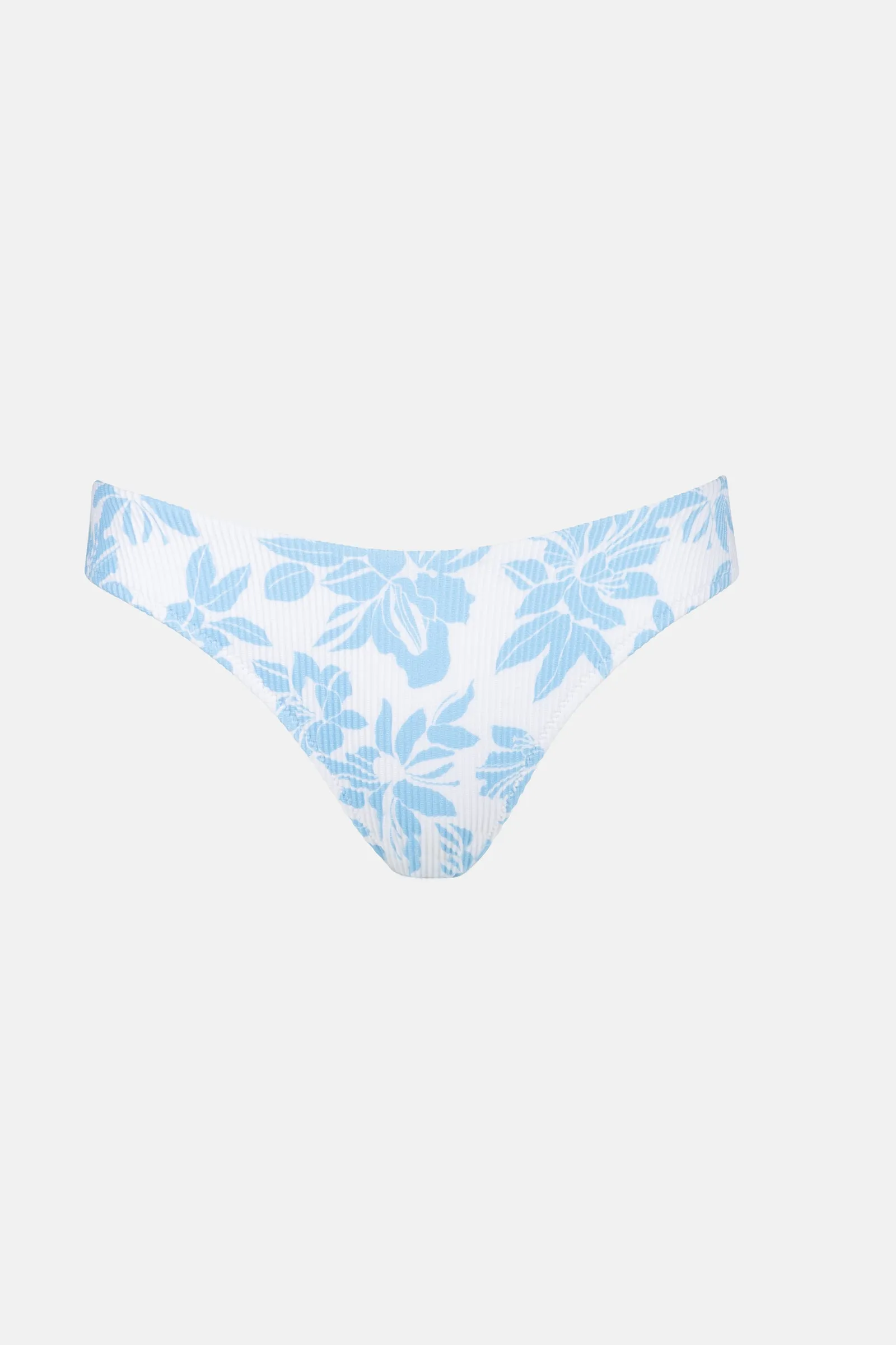 Blue floral holiday pants