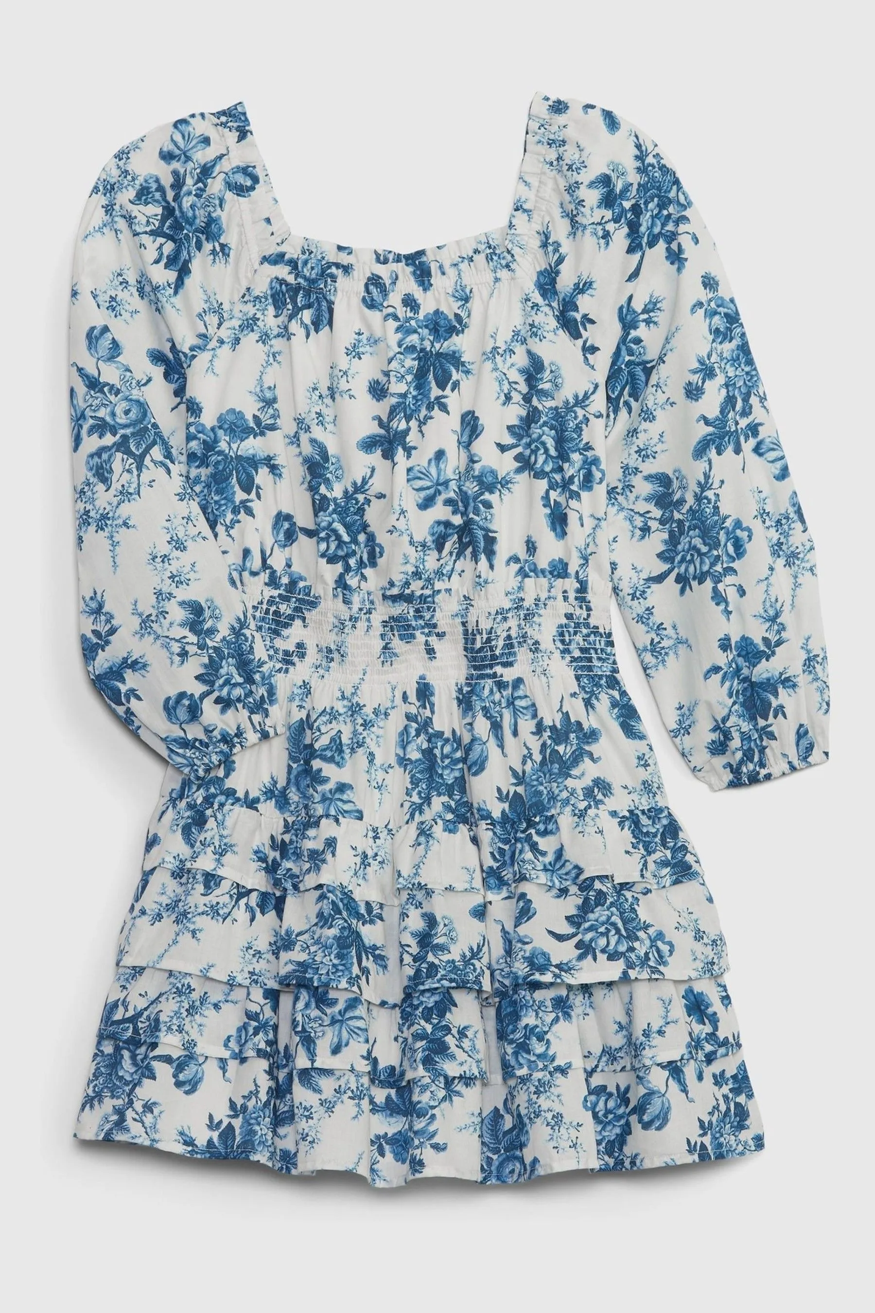 Blue LoveShackFancy Girls Floral Mini Dress