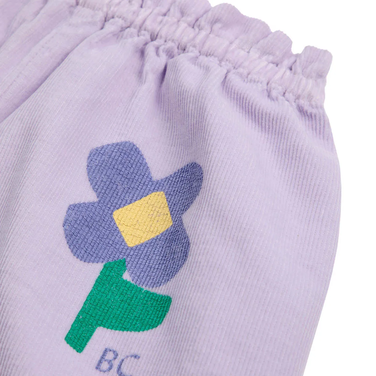 Bobo Choses Kids Baby Pansy Flowers Paperbag Trousers - Lavender Purple