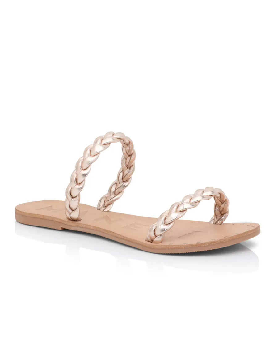 Rosy Braided Flat Sandal