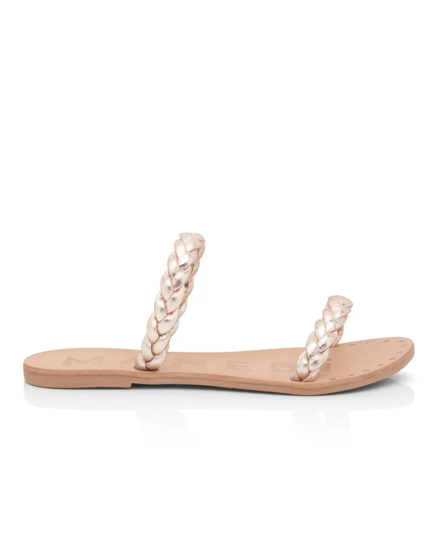 Rosy Braided Flat Sandal