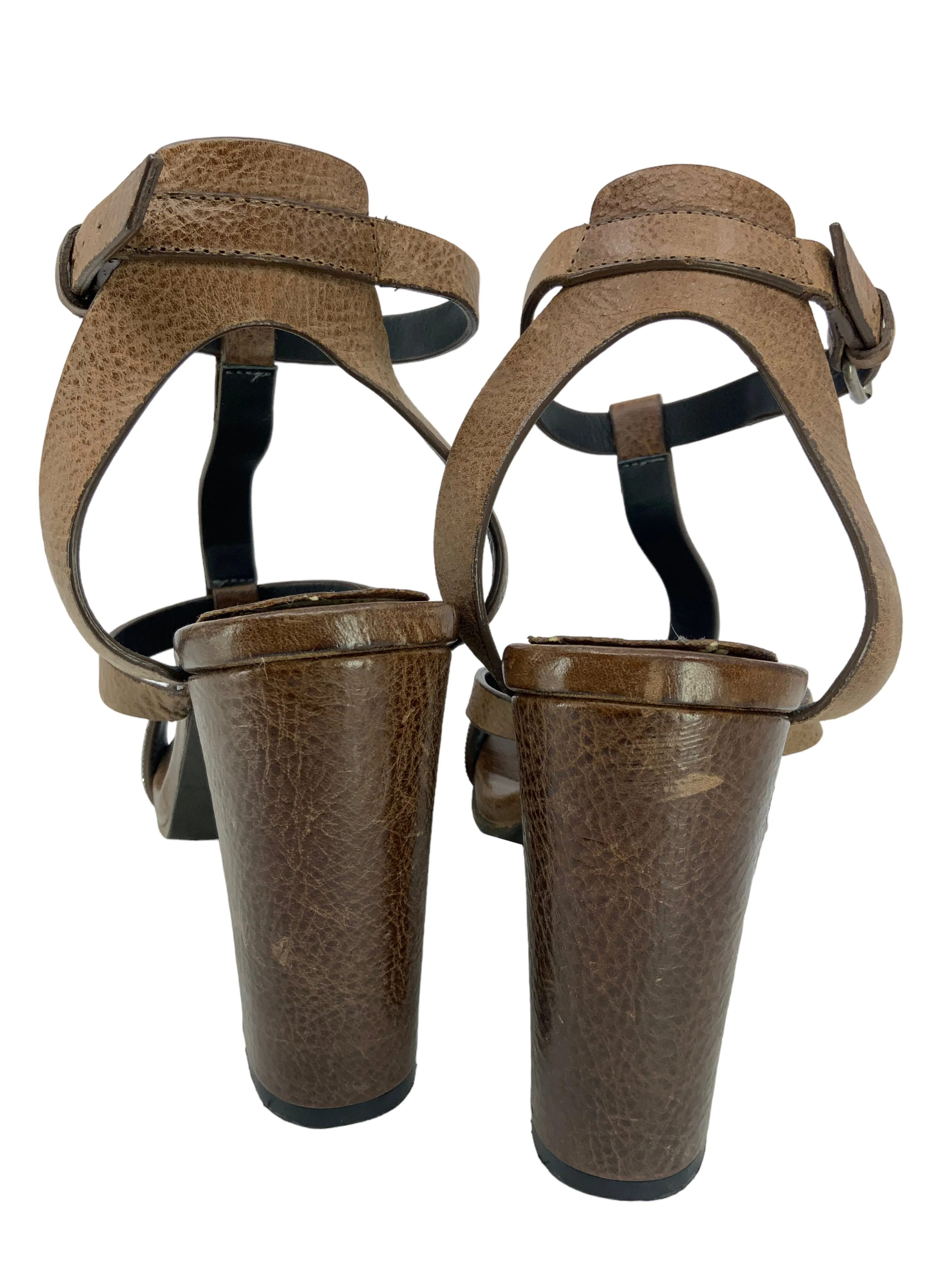 Monili Size 8 T-Strap Sandals by Brunello Cucinelli