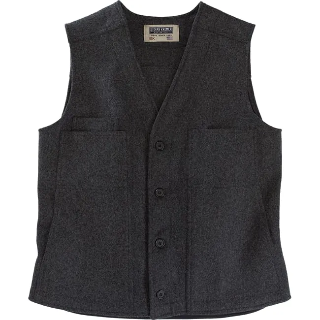 Button Vest Charcoal 3XL