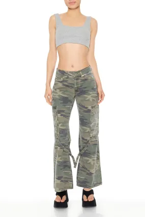 Camo Print Cargo Pant