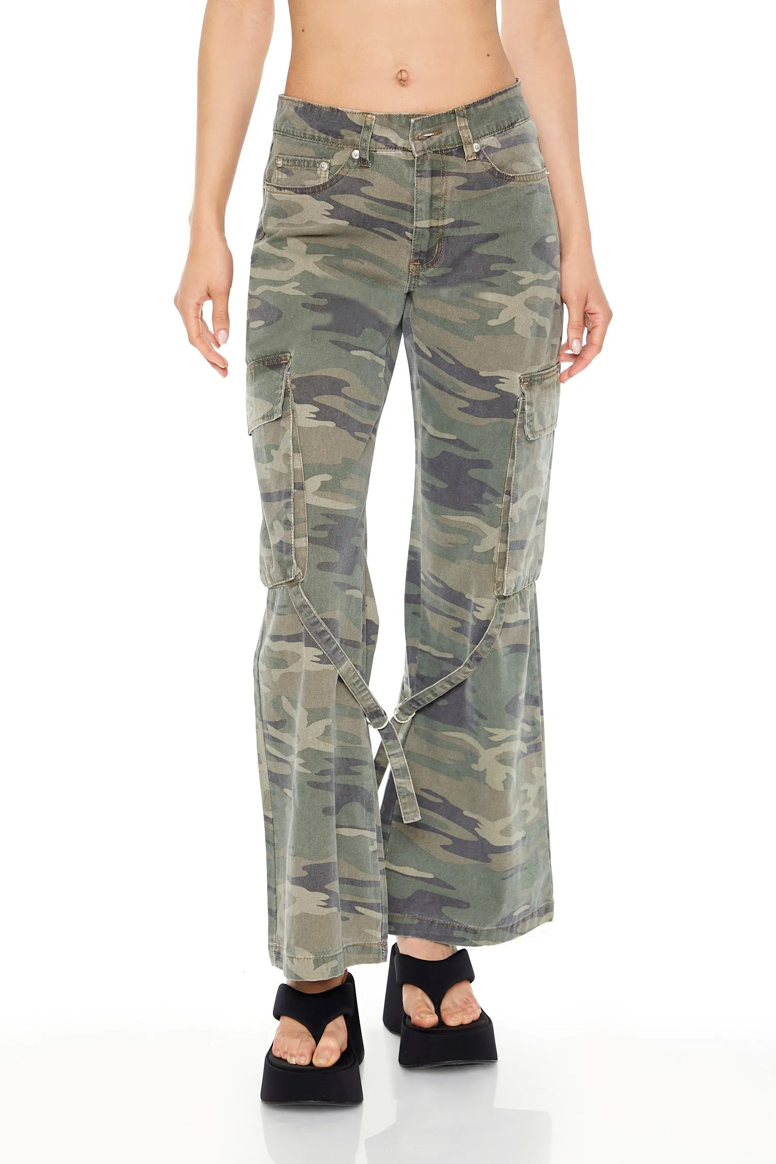 Camo Print Cargo Pant