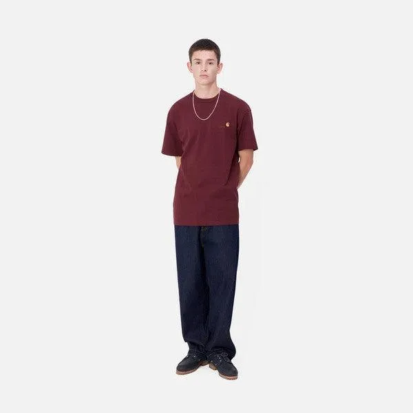 Carhartt WIP American Script T-Shirt Malbec
