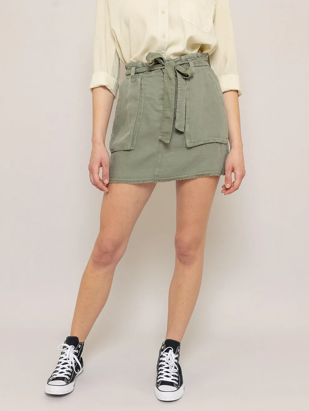 Army Moss Utility Skirt - Sunny