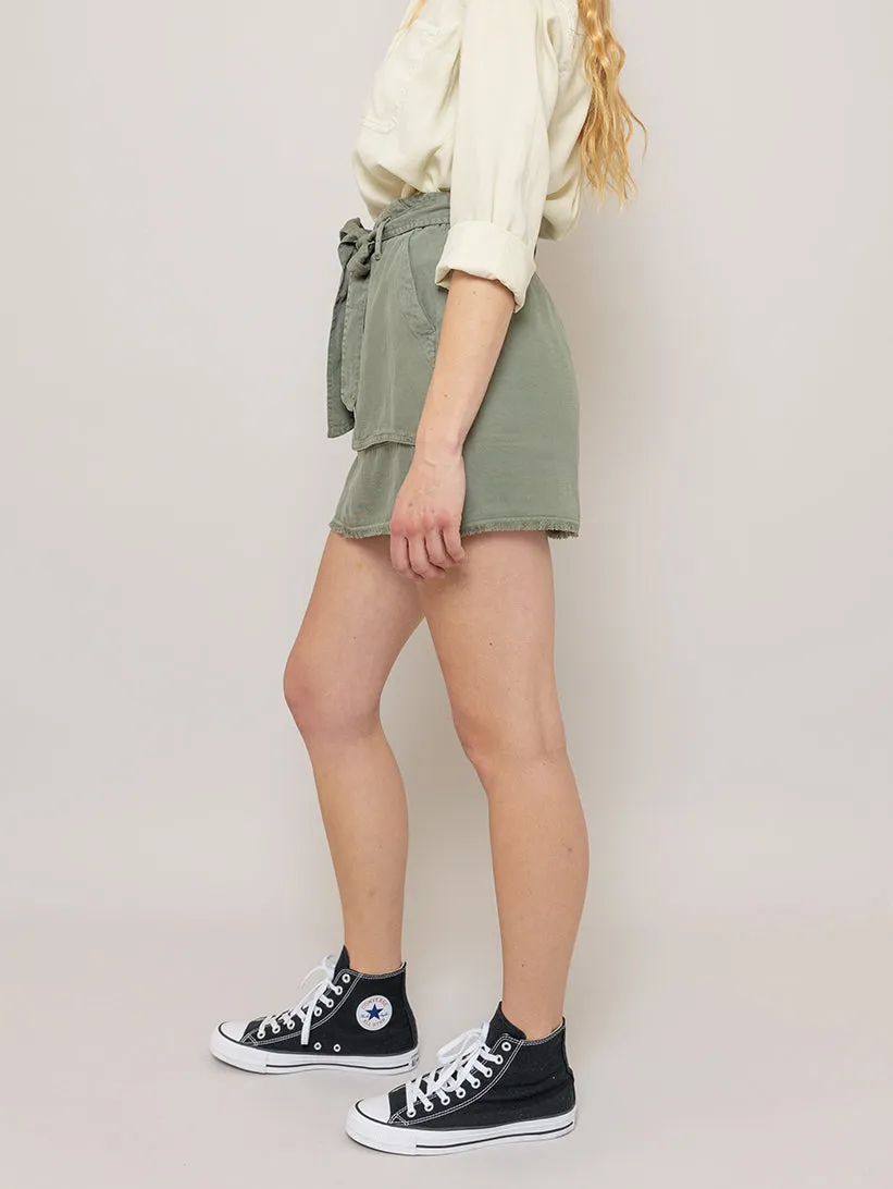 Army Moss Utility Skirt - Sunny