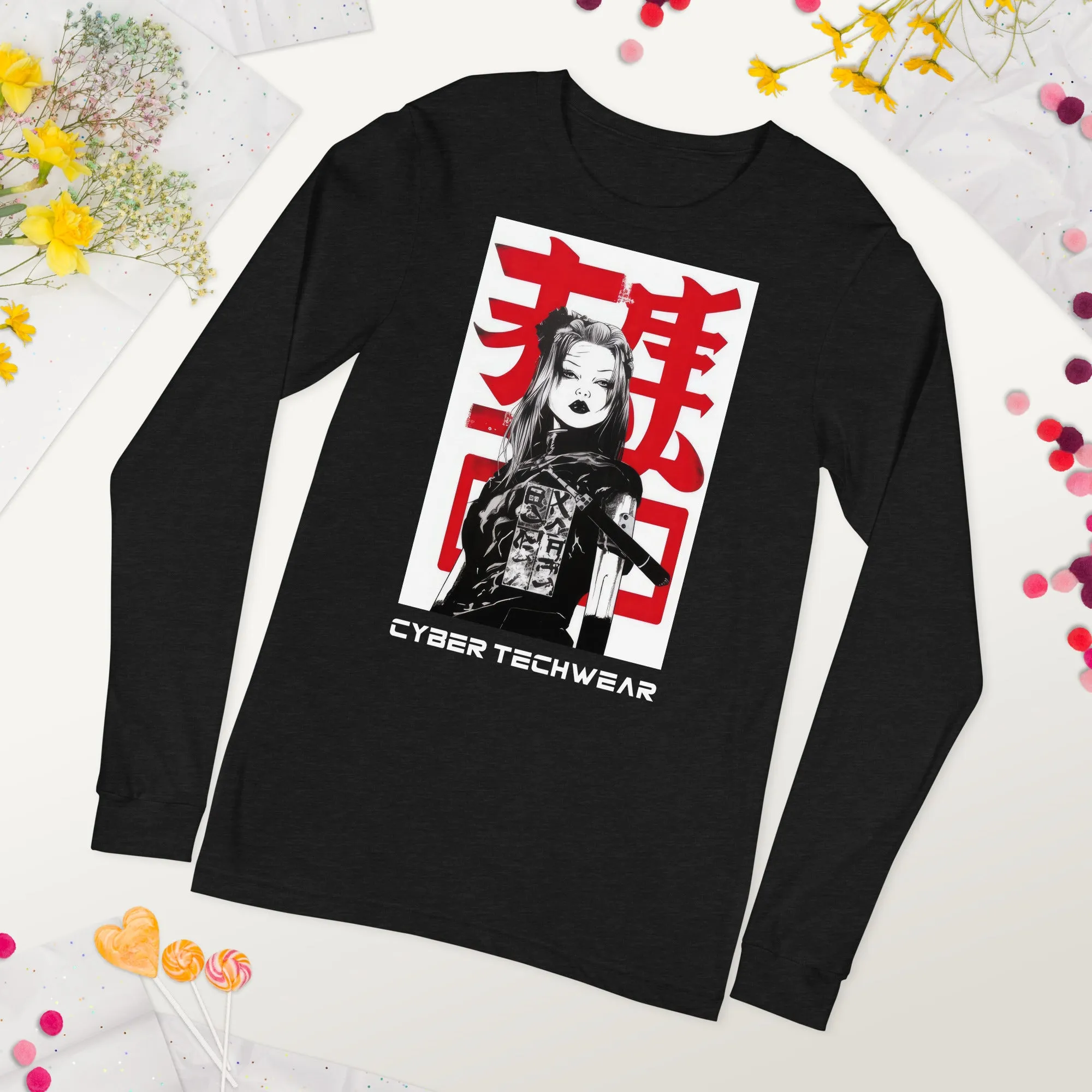 Chinese Women's Long Sleeve Graphic Tees