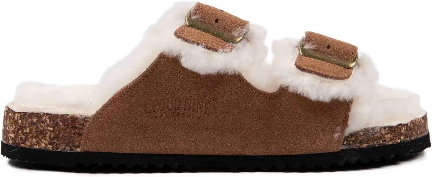 Cloud Nine Sheepskin Felicia Scuff Double Strap Sandals