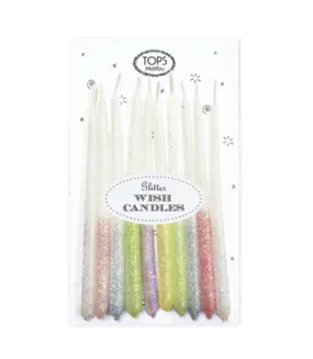 Multi-Color Glitter Wish Candles