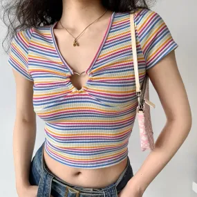 Colorful Heart Ring Blouse