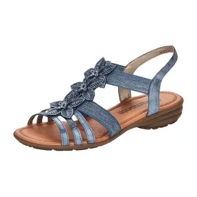 Stylish and Comfortable Blue Kunstleder Strap Sandals for Women by Remonte