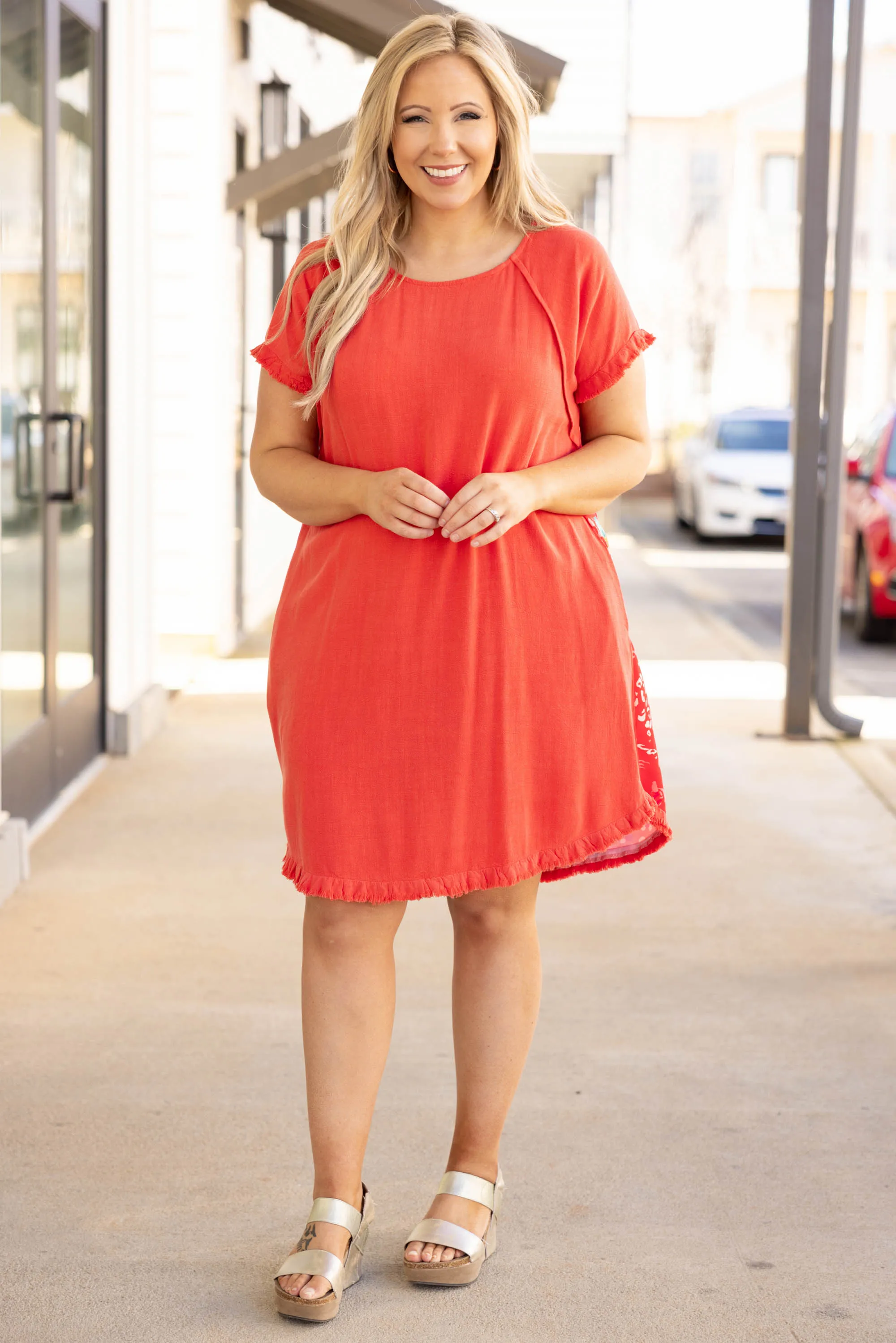 Maxi Dress with Stripes in Black