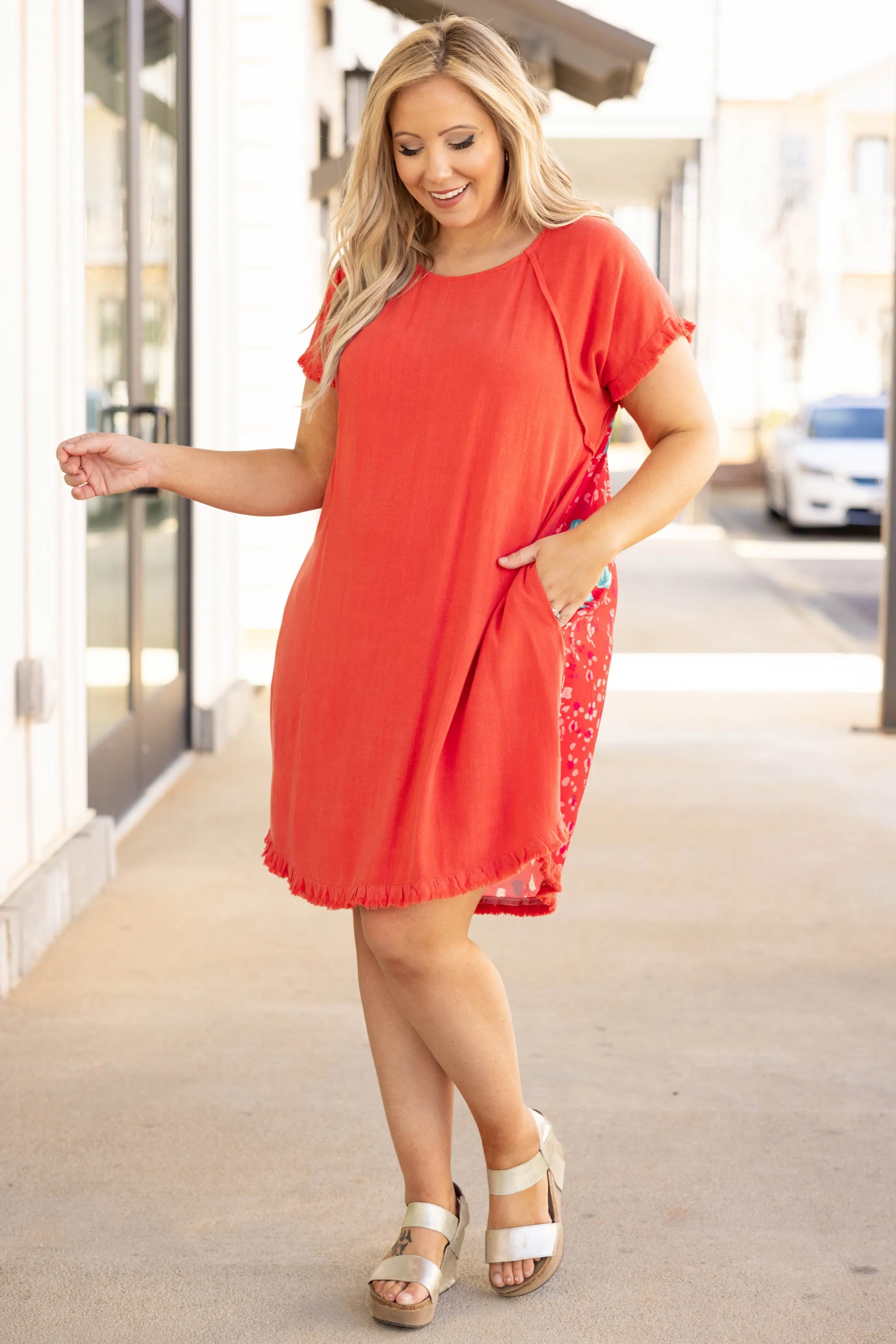 Maxi Dress with Stripes in Black