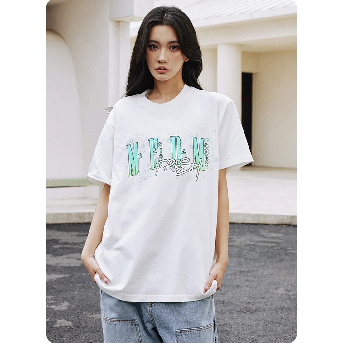 Unisex Street Style Oversized Cotton Short Sleeves