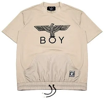 Boy London Unisex - Studded Street Style U-Neck Plain Cotton