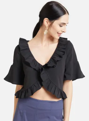 Buttoned Cropped Top