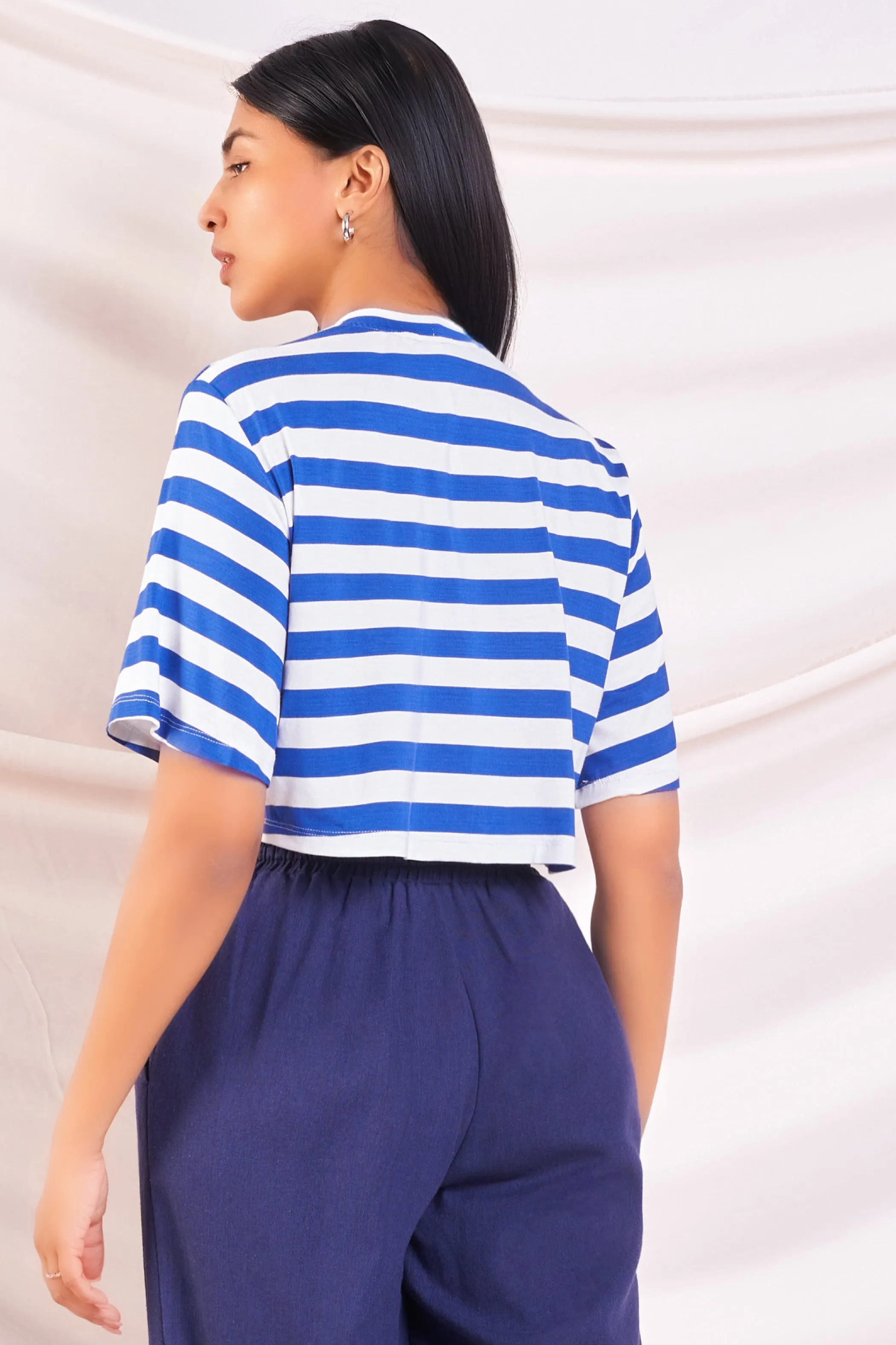 Striped Cropped T-Shirt