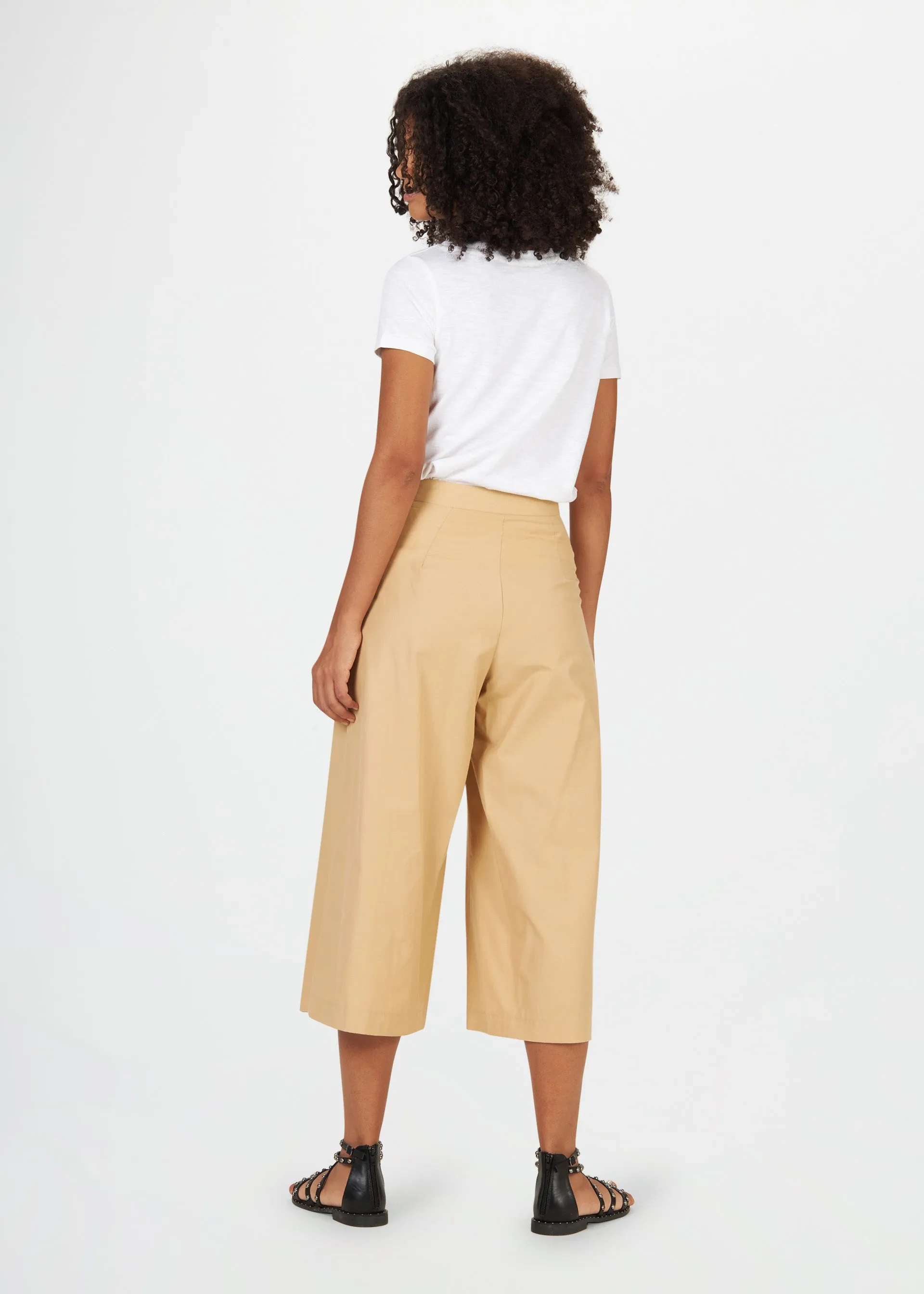 Wide Leg Cropped Pants