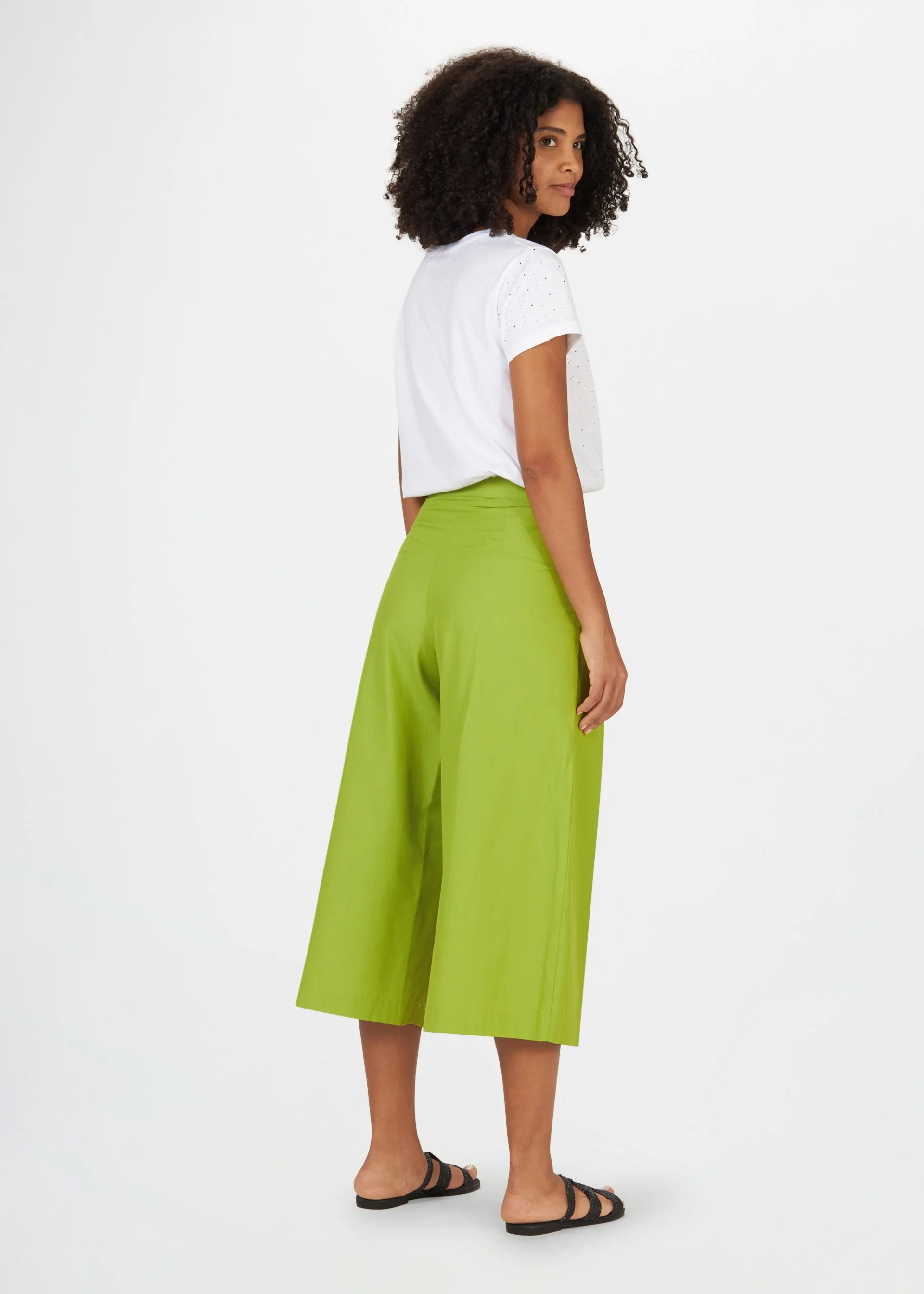 Wide Leg Cropped Pants