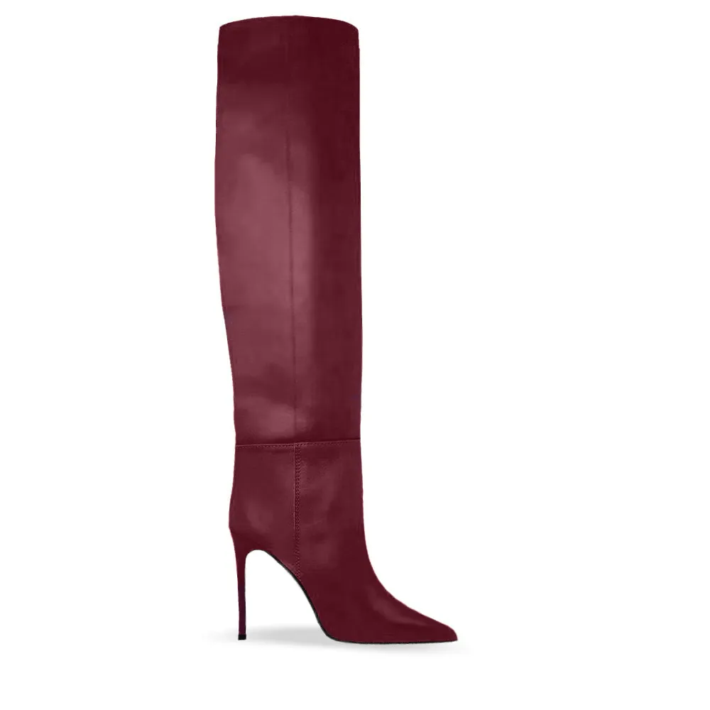 DAYNA Burgundy Leather