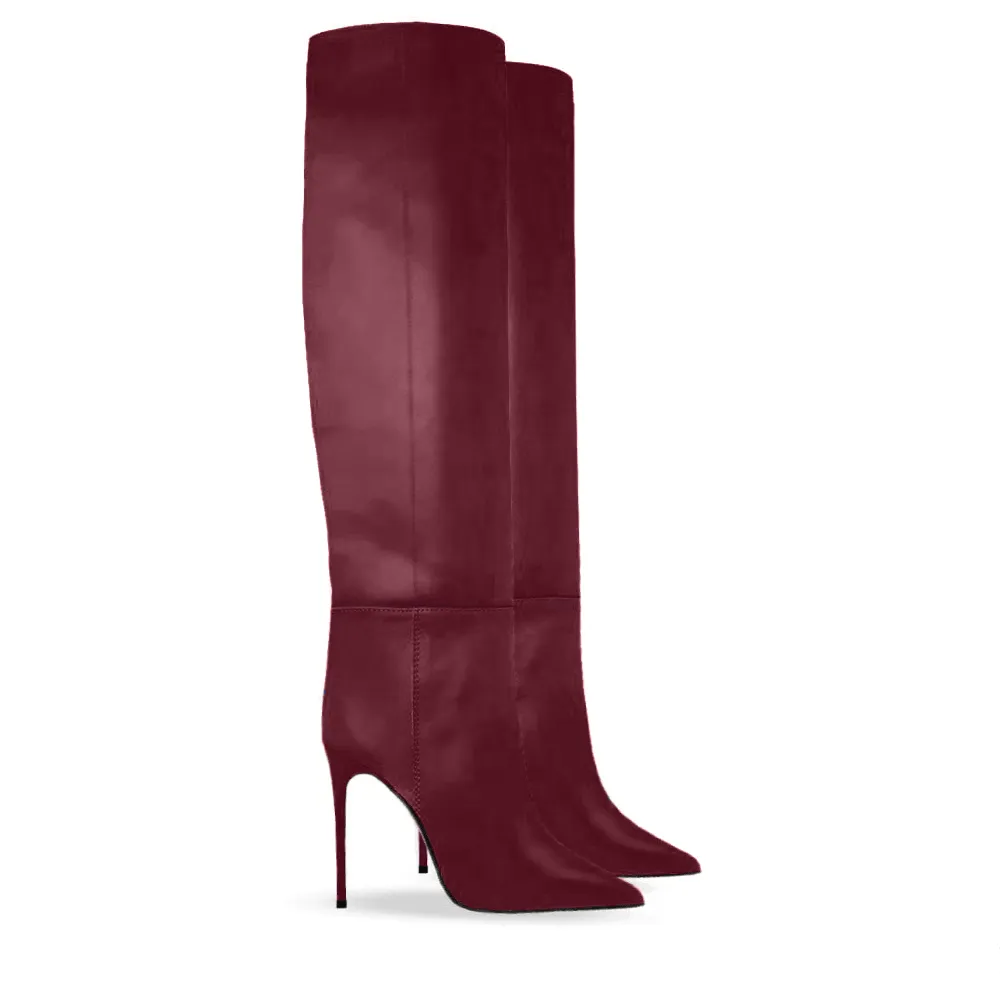 DAYNA Burgundy Leather