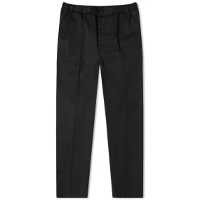 Designer Black Cropped Pants with Drawstring