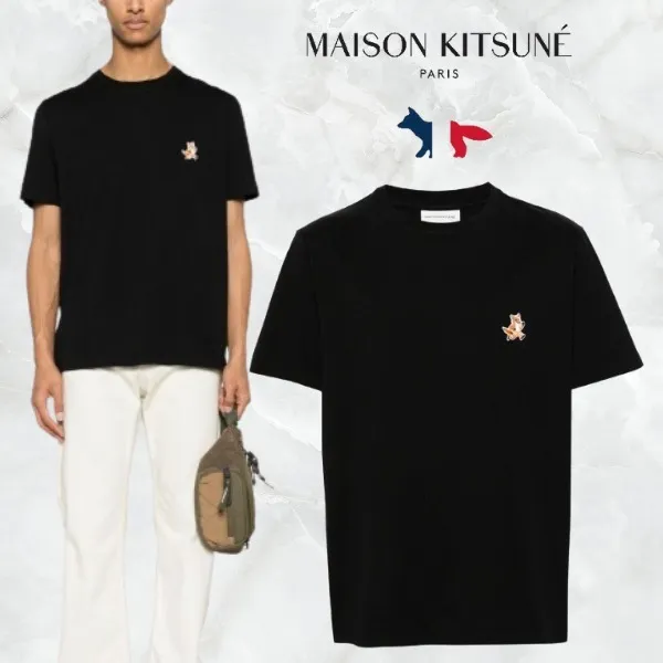 Stylish Cotton Logo T-Shirts by MAISON KITSUNE