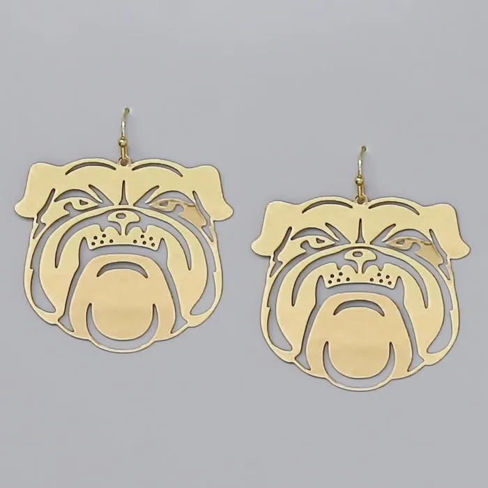 Bulldog Filigree Earrings