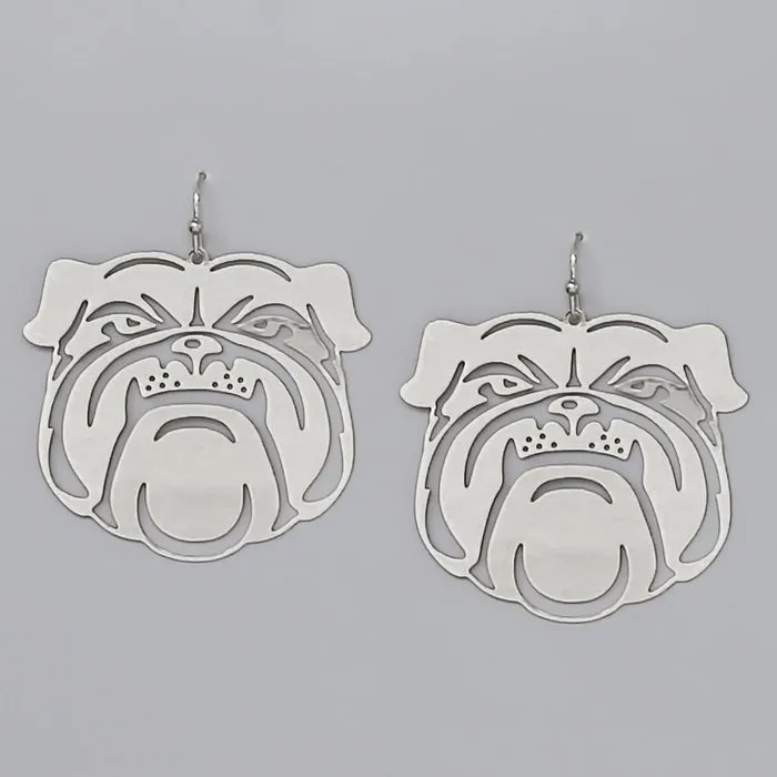 Bulldog Filigree Earrings