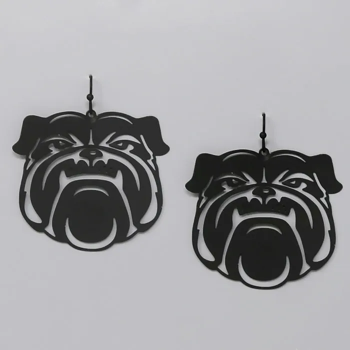 Bulldog Filigree Earrings