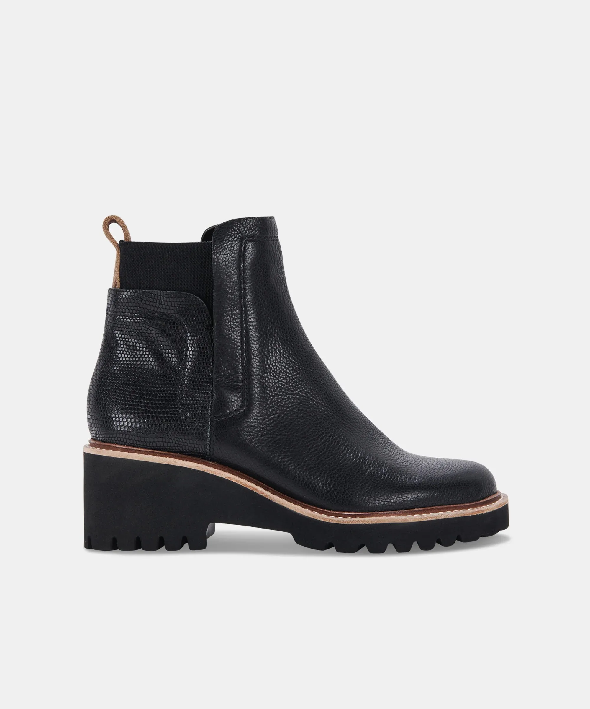 Dolce Vita Black Leather Waterproof Boots