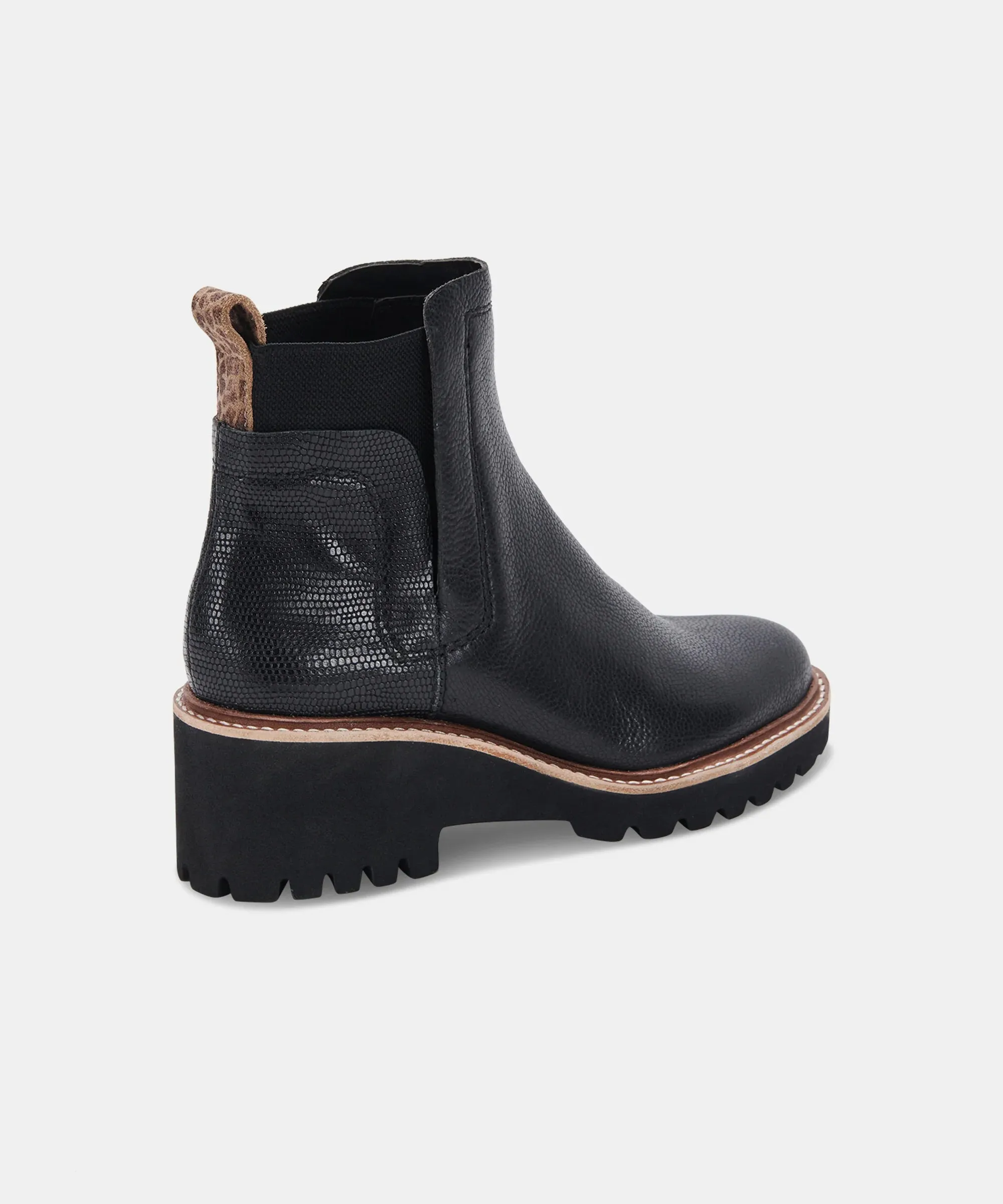 Dolce Vita Black Leather Waterproof Boots