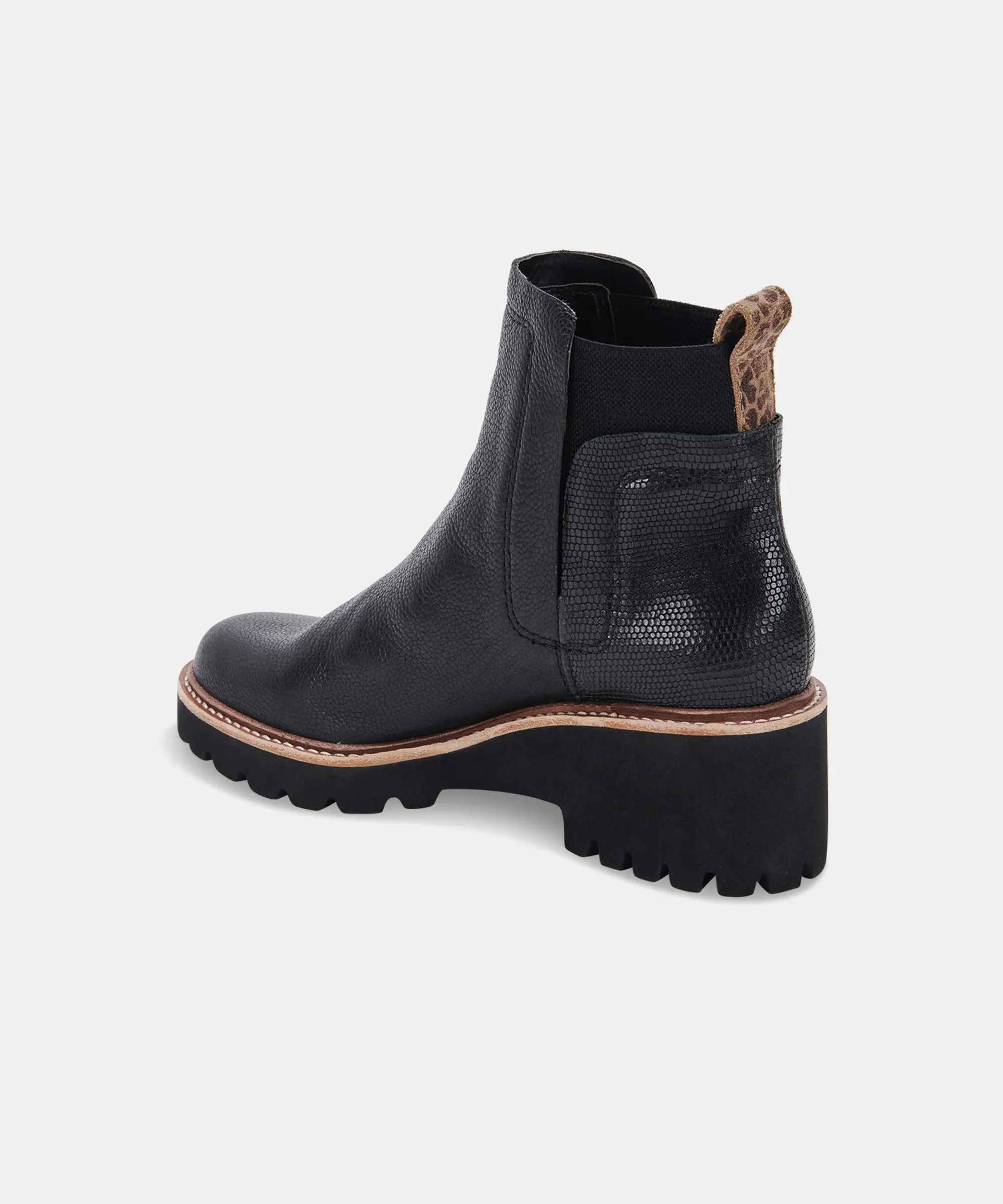 Dolce Vita Black Leather Waterproof Boots