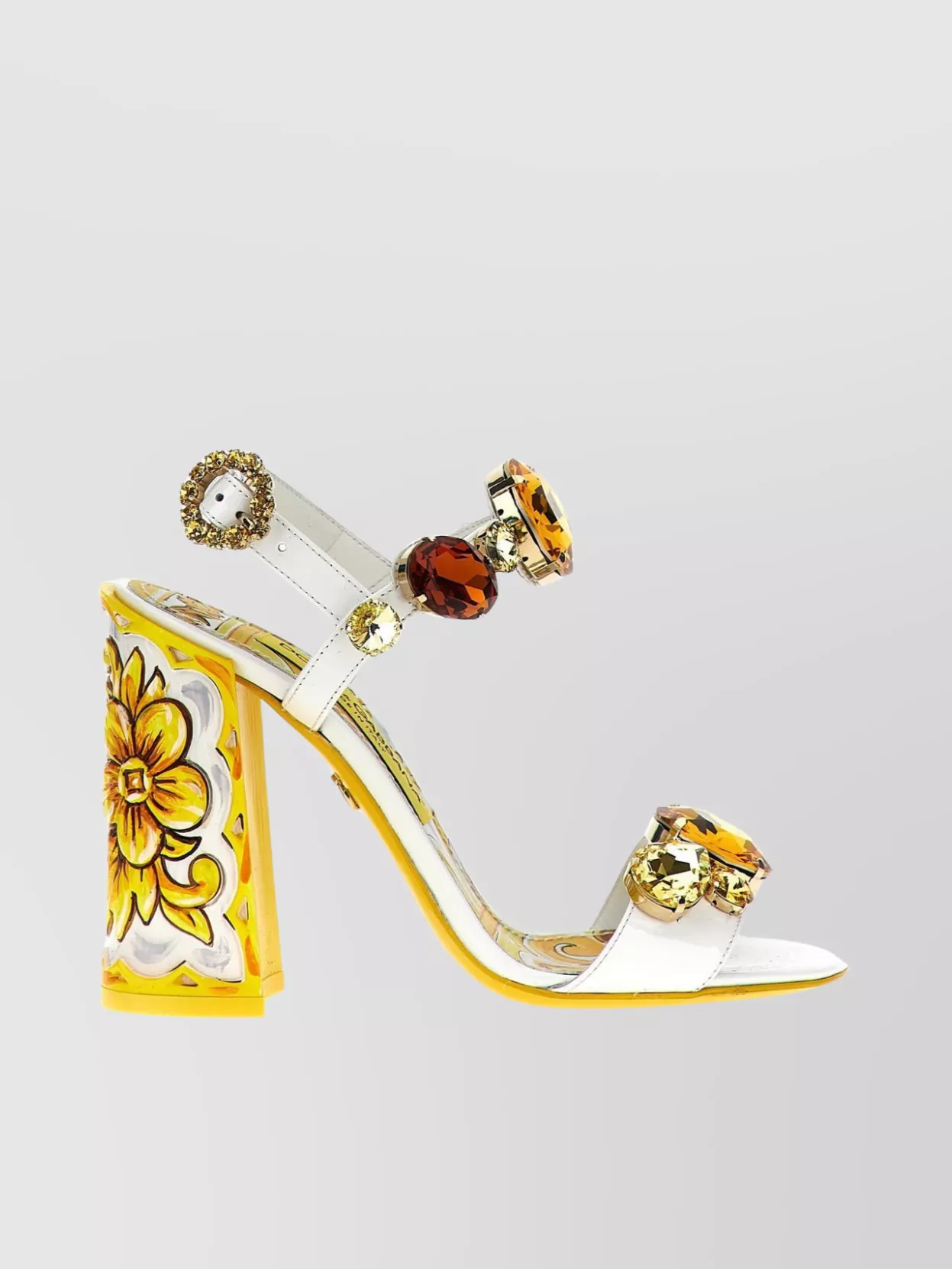 Dolce&​Gabbana 'keira' Gemstone Embellished Ankle Strap Sandals