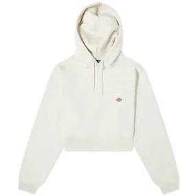 Elegant Ecru Dickies Cropped Hoodie