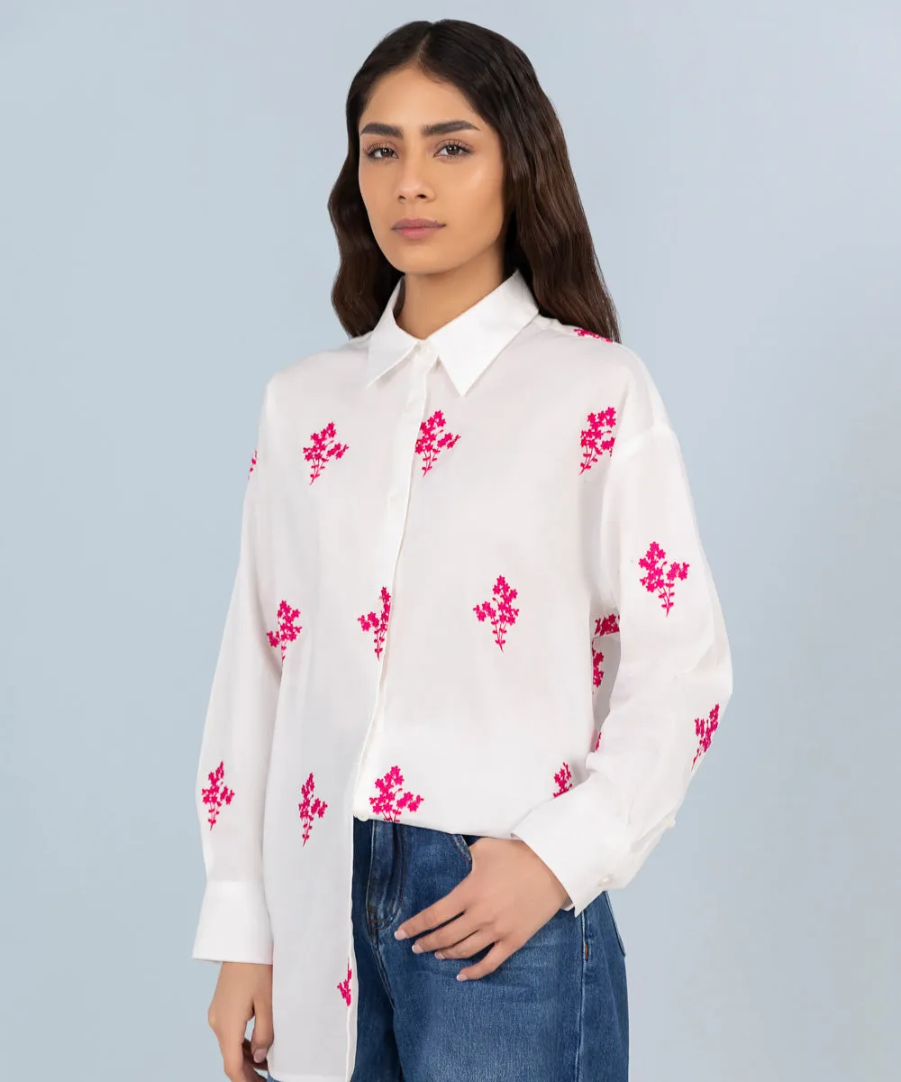 Embroidered Oversized Shirt