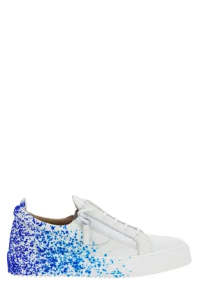 Giuseppe Zanotti Splash Effect Zipper Sneakers