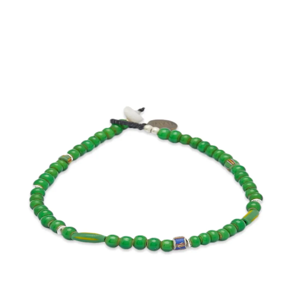 Green Beaded Bracelet Mikia