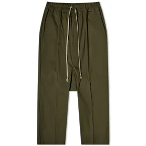 Green Drawstring Rick Owens Cropped Pants