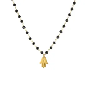 Hamsa Beaded Necklace