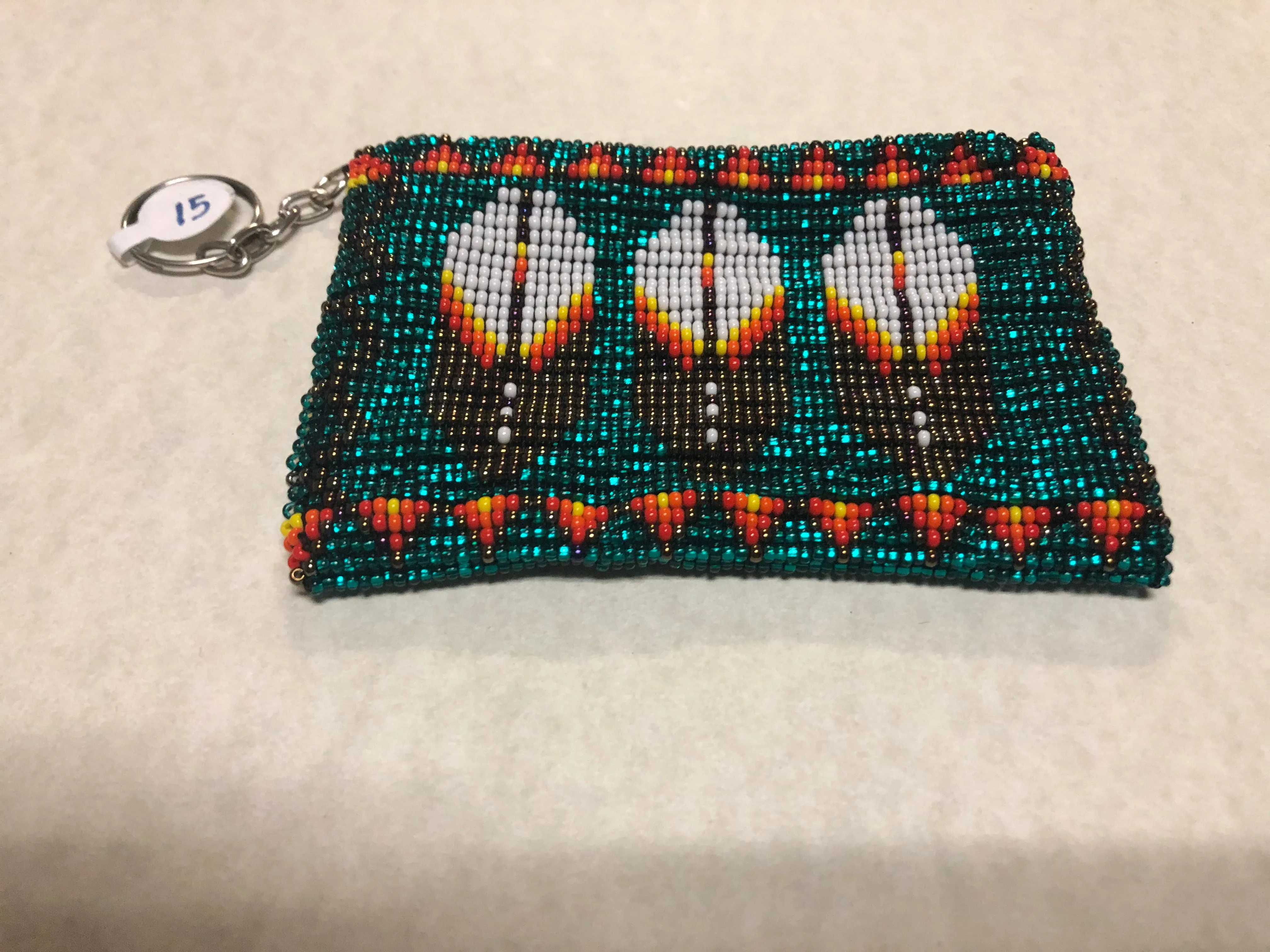 Handmade Colorful Glass Seed Beads Coin Purse